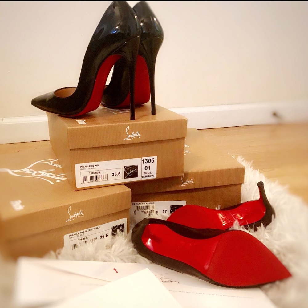 CL Pigalle Black Heels